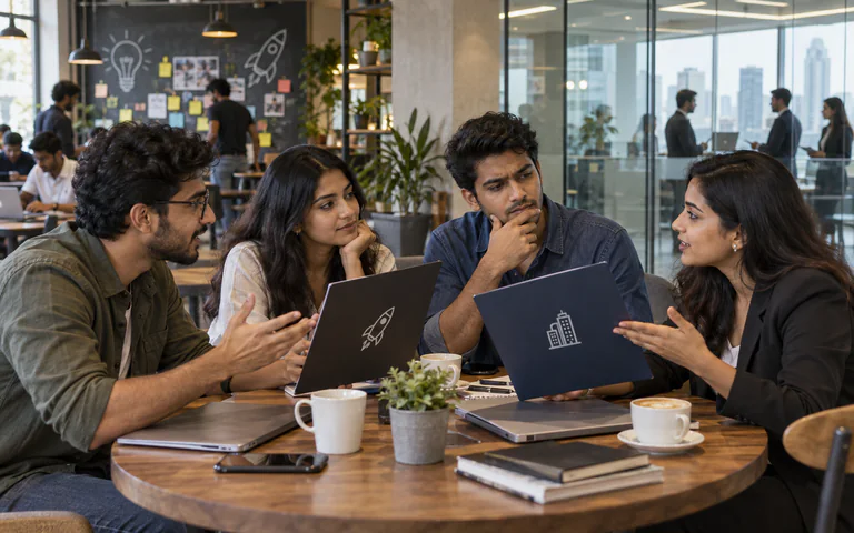 A fresher should join a startup, not a large company