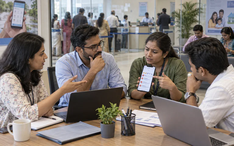 Case: a bank's app has 2.1 stars and rising usage