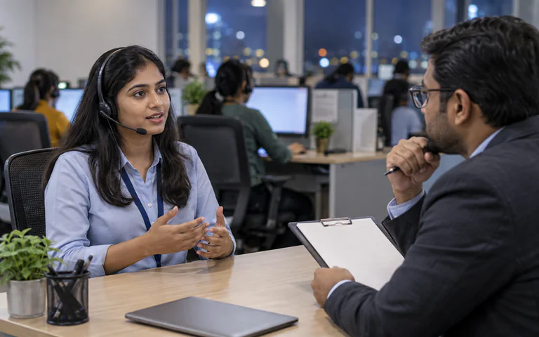 BPO / US-shift voice support interview