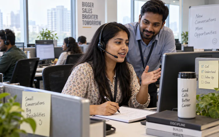 Your first cold call on the inside-sales floor