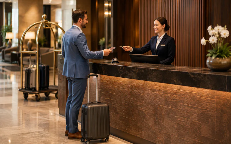 Hotel check-in